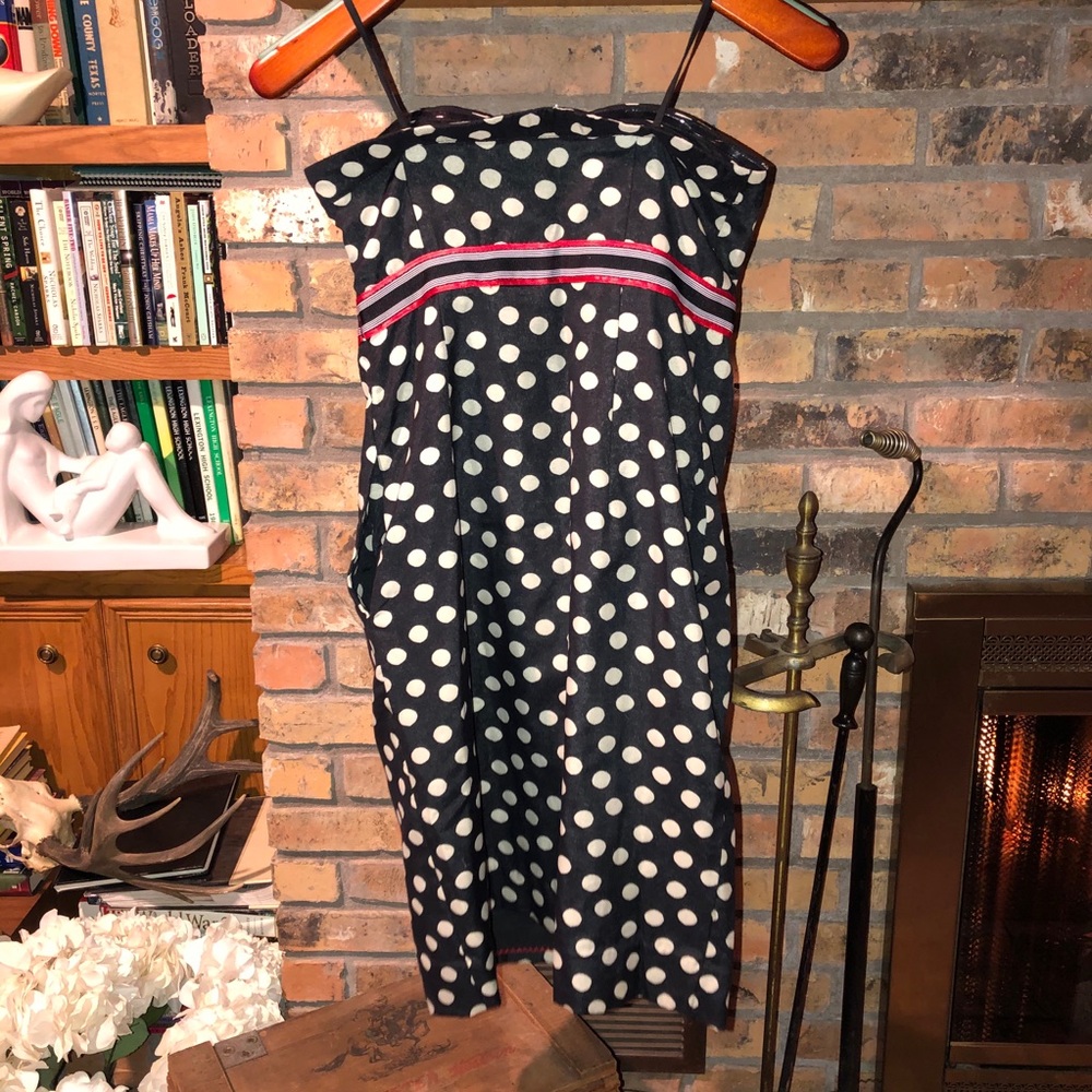 MAEVE polka dot peppered strapless dress - NWOT - Picture 3 of 5